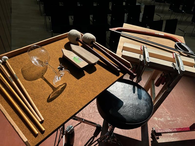 Arbeitsplatz eines Schlagwerkers © SOV