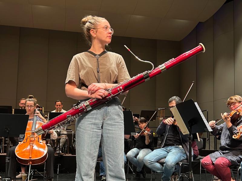 Fagottistin Johanna Bilgeri